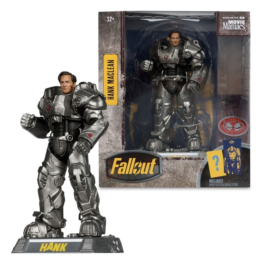 MC FARLANE FALLOUT MOVIE MANIACS HANK MACLEAN STATUE PVC FIGURE