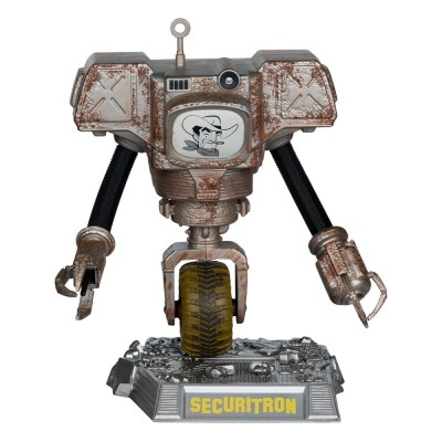 FALLOUT MOVIE MANIACS SECURITRON STATUA FIGURE MC FARLANE
