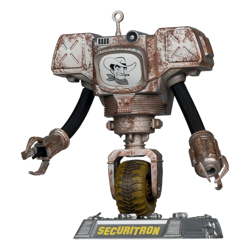 FALLOUT MOVIE MANIACS SECURITRON STATUA FIGURE MC FARLANE