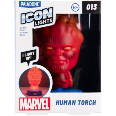 MARVEL ICON LIGHTS HUMAN TORCH LAMPADA FIGURE PALADONE PRODUCTS
