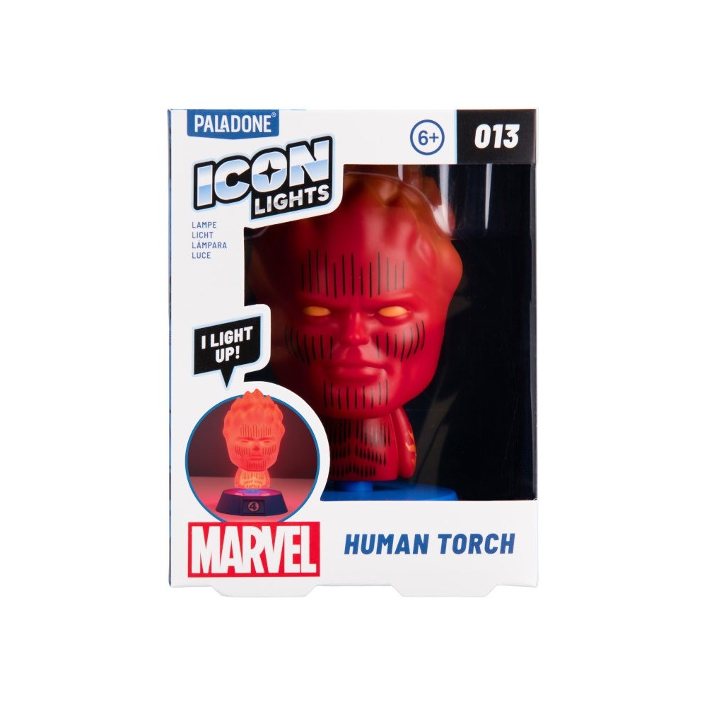 MARVEL ICON LIGHTS HUMAN TORCH LAMPADA FIGURE PALADONE PRODUCTS
