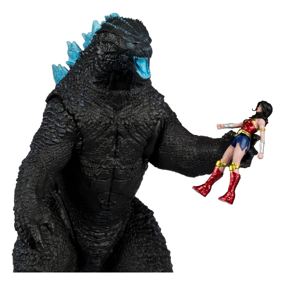 MC FARLANE DC JUSTICE LEAGUE MONSTERVERSE WONDER WOMAN VS ATOMIC BLAST GODZILLA 2-PACK PVC ACTION FIGURE