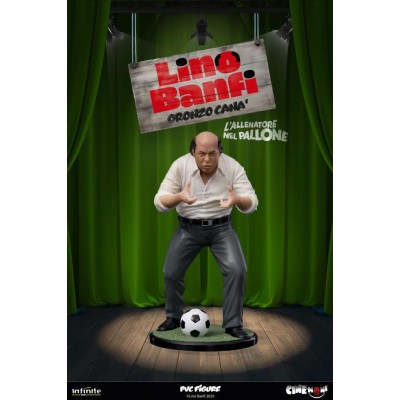 LINO BANFI ORONZO CANA' L'ALLENATORE NEL PALLONE CINE-MONI PVC 14CM FIGURE INFINITE STATUE