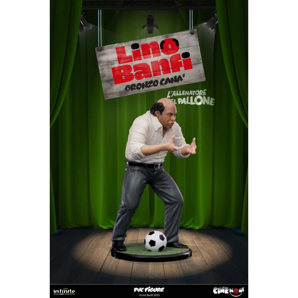 INFINITE STATUE LINO BANFI ORONZO CANA' L'ALLENATORE NEL PALLONE CINE-MONI PVC 14CM 1/10 FIGURE