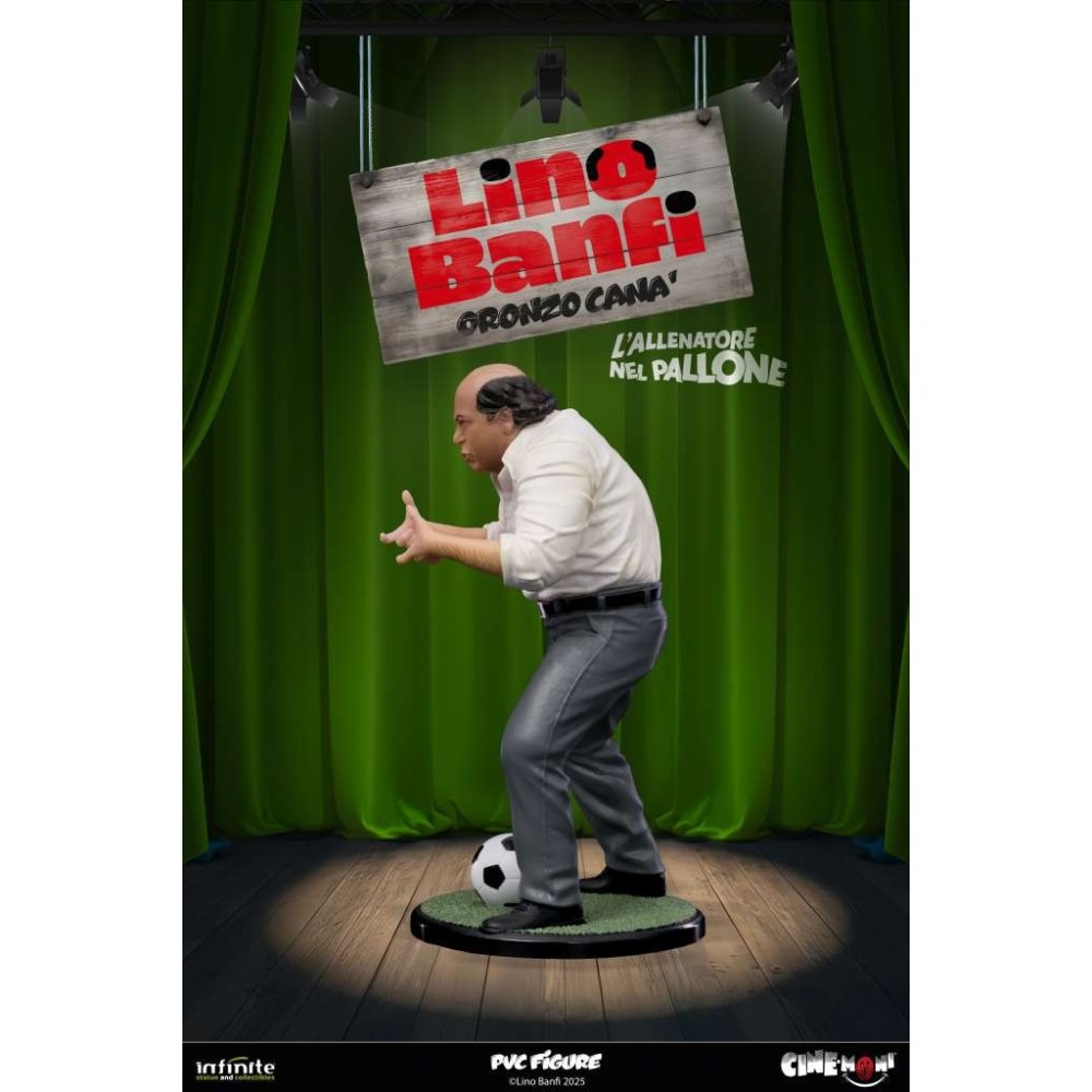 INFINITE STATUE LINO BANFI ORONZO CANA' L'ALLENATORE NEL PALLONE CINE-MONI PVC 14CM 1/10 FIGURE