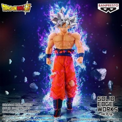 DRAGON BALL SUPER SOLID EDGE WORKS SON GOKU ULTRA ISTINCT STATUA FIGURE BANPRESTO