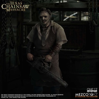 MEZCO TOYS THE TEXAS CHAINSAW MASSACRE LEATHERFACE ONE:12 SERIES ACTION FIGURE