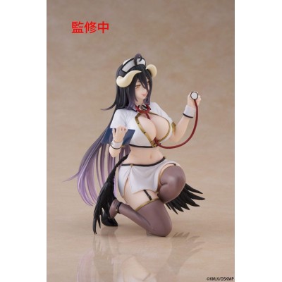 TAITO OVERLORD ALBEDO NURSE VERSION RENEWAL DESKTOP CUTE SERIES STATUE FIGURE