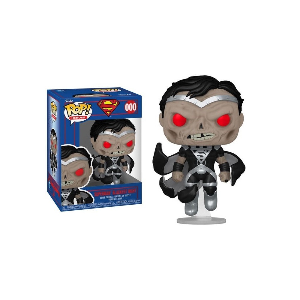 FUNKO FUNKO POP! HEROES SUPERMAN BLACKEST NIGHT BOBBLE HEAD FIGURE