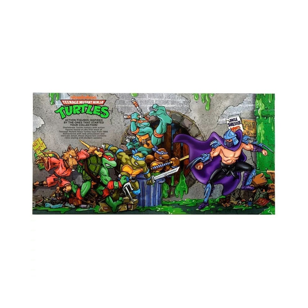 PLAYMATES TOYS TEENAGE MUTANT NINJA TURTLES 1988 REMASTERED 6-PACK ACTION FIGURES