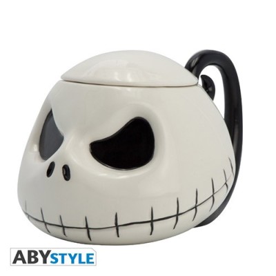 ABYSTYLE THE NIGHTMARE BEFORE CHRISTMAS JACK SKELLINGTON 3D MUG GLOW IN THE DARK