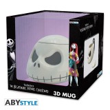 THE NIGHTMARE BEFORE CHRISTMAS JACK SKELLINGTON 3D MUG GLOW IN THE DARK TAZZA ABYSTYLE