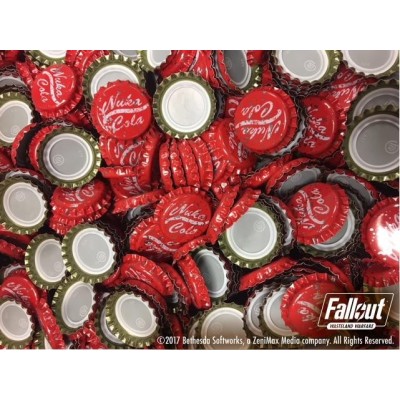 FALLOUT WASTELAND WARFARE NUKA COLA BOTTLECAP CAPS SET TAPPI BOTTIGLIA