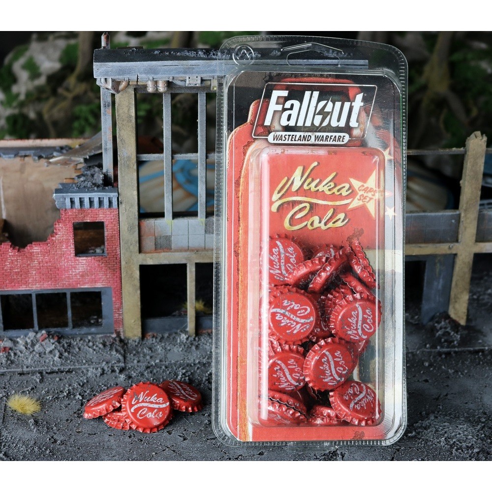 FALLOUT WASTELAND WARFARE NUKA COLA BOTTLECAP CAPS SET TAPPI BOTTIGLIA