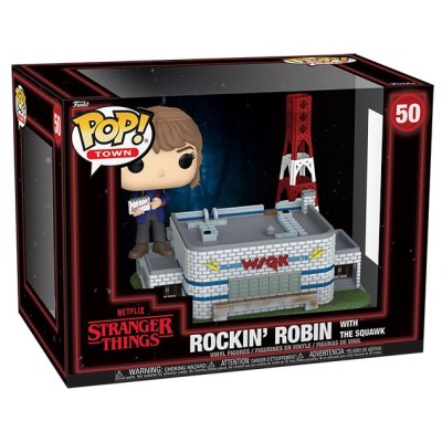 FUNKO POP! TOWN STRANGER THINGS ROCKIN' ROBIN WITH THE SQUAWK FIGURE FUNKO