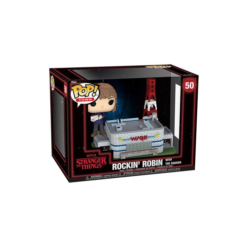 FUNKO POP! TOWN STRANGER THINGS ROCKIN' ROBIN WITH THE SQUAWK FIGURE FUNKO