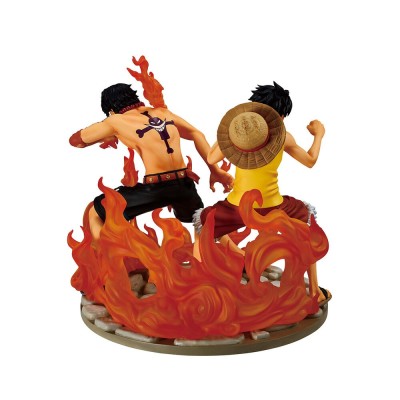 BANDAI ONE PIECE ACE AND LUFFY DRAMATIC MEMORIES ICHIBANSHO PVC STATUE FIGURE