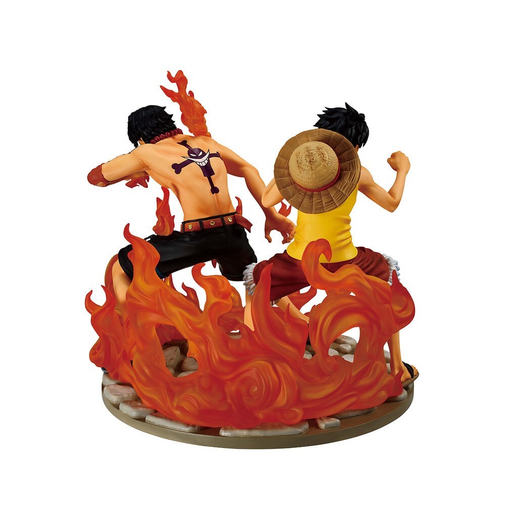 ONE PIECE ACE E LUFFY DRAMATIC MEMORIES ICHIBANSHO STATUA FIGURE BANDAI