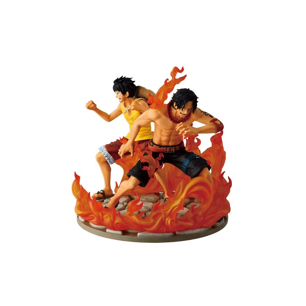 ONE PIECE ACE E LUFFY DRAMATIC MEMORIES ICHIBANSHO STATUA FIGURE BANDAI
