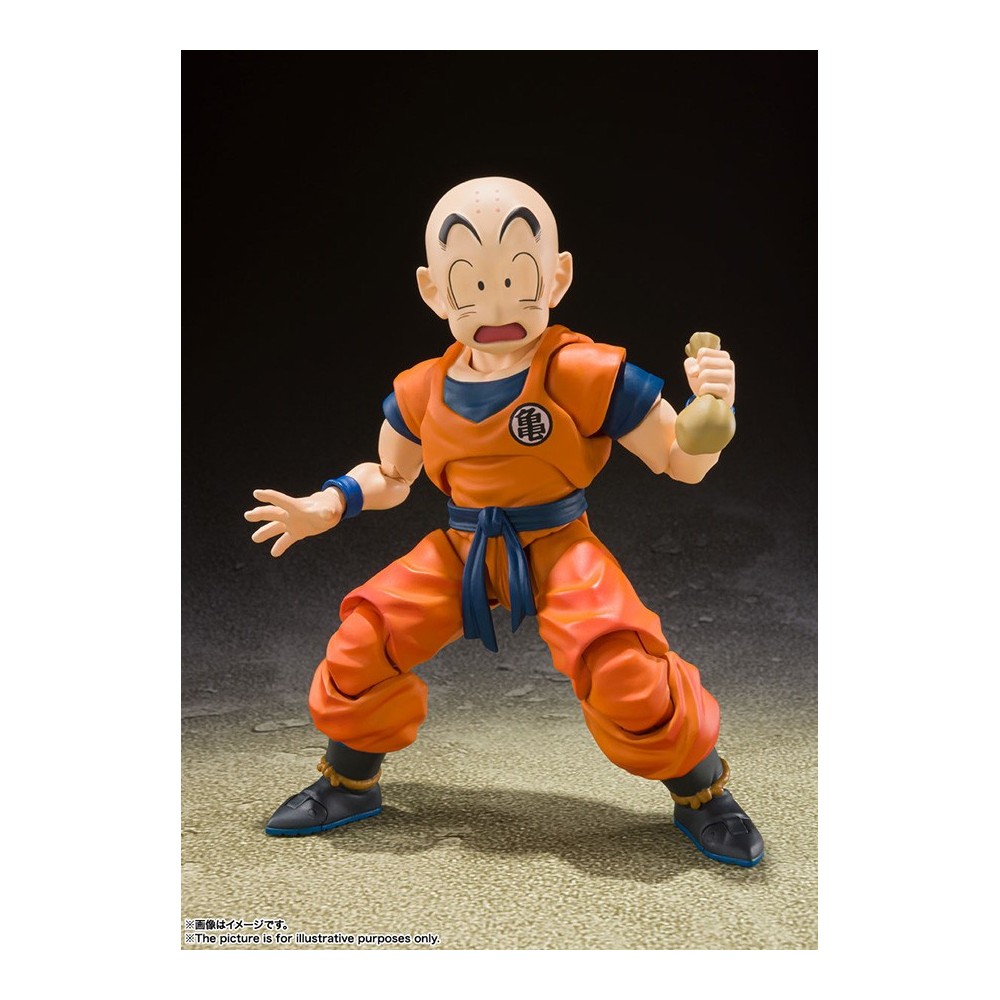 DRAGON BALL Z KRILLIN EARTH'S STRONGEST MAN S.H. FIGUARTS ACTION FIGURE BANDAI