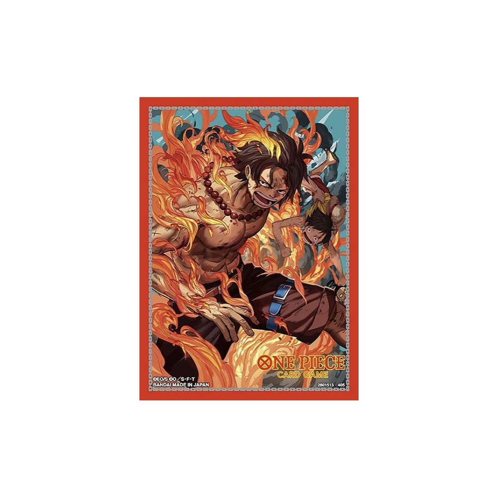 BANDAI ONE PIECE PROTECTIVE SLEEVES LIMIT VOL.5 PORTGAS D. ACE 70 PIECES
