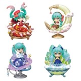 RE-MENT HATSUNE MIKU STORY OF THE SPARKLING FIGURE COLLECTION DISPLAY 4-PACK BOX MINI FIGURES