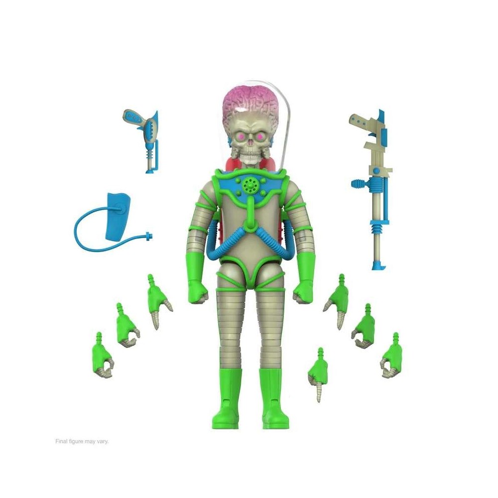 SUPER7 MARS ATTACKS ULTIMATES MARTIAN (THE INVASION BEGINS) GLOWING ACTION FIGURE