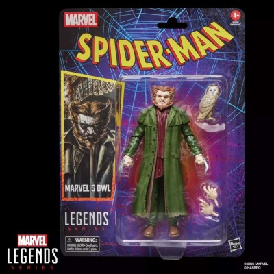 MARVEL LEGENDS RETRO SPIDER-MAN OWL ACTION FIGURE HASBRO