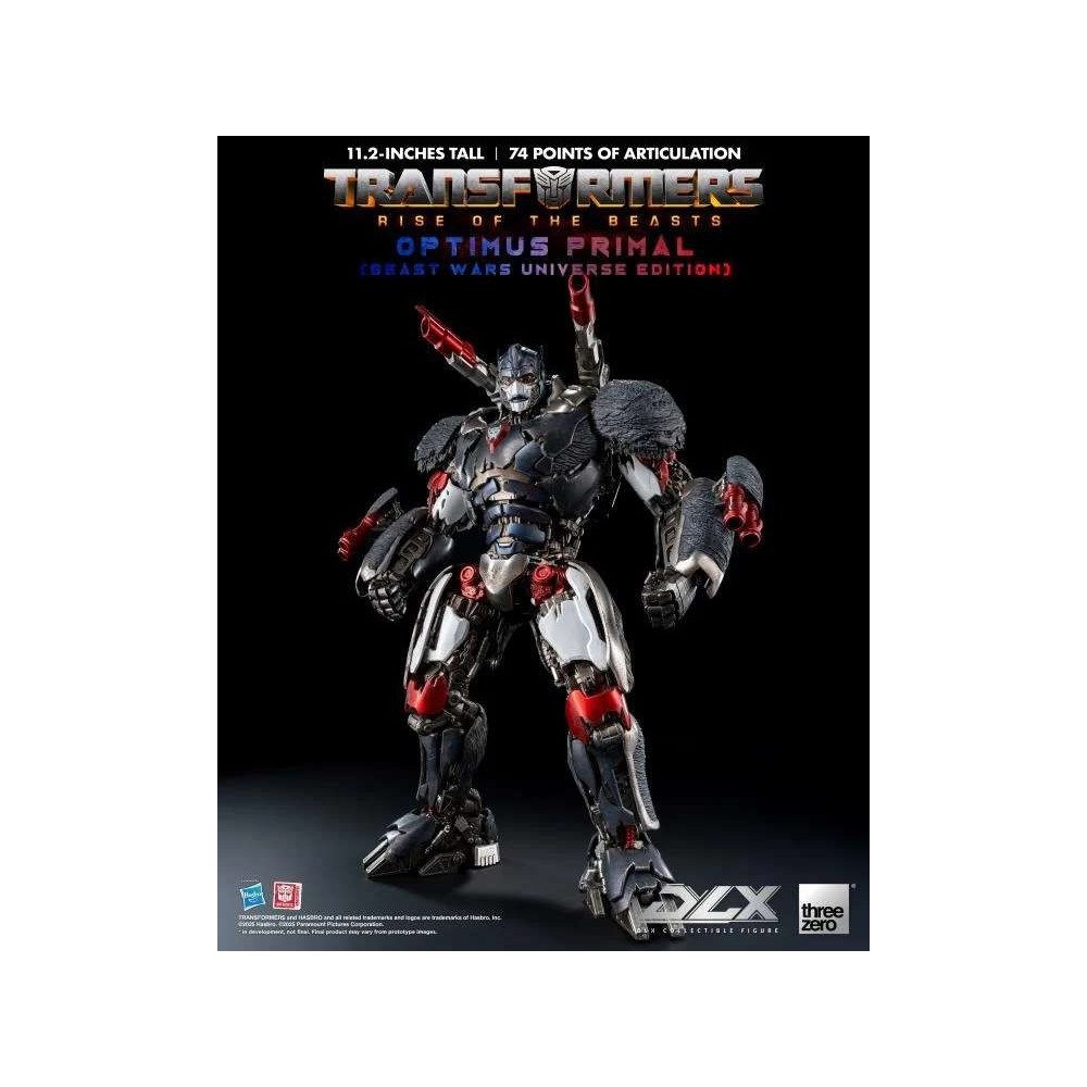 THREEZERO TRANSFORMERS RISE OF THE BEASTS DLX SERIES OPTIMUS PRIMAL ACTION FIGURE