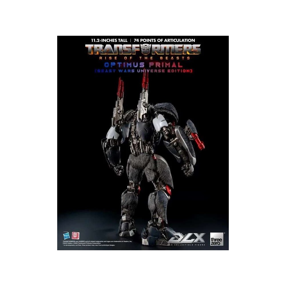 THREEZERO TRANSFORMERS RISE OF THE BEASTS DLX SERIES OPTIMUS PRIMAL ACTION FIGURE