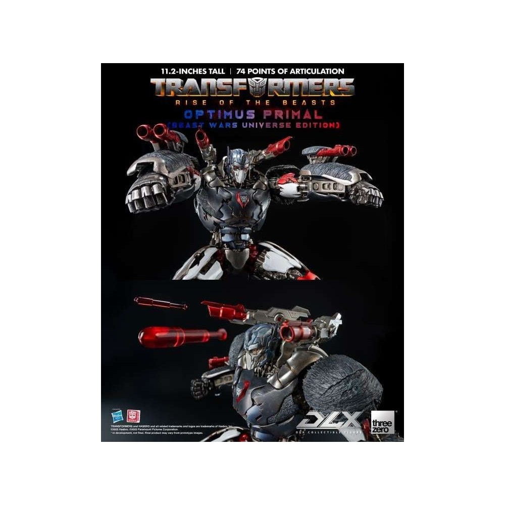 THREEZERO TRANSFORMERS RISE OF THE BEASTS DLX SERIES OPTIMUS PRIMAL ACTION FIGURE