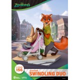 BEAST KINGDOM D-STAGE SERIES ZOOTOPIA SWINDLING DUO STATUE FIGURE DIORAMA