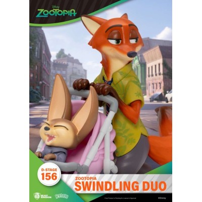 BEAST KINGDOM D-STAGE SERIES ZOOTOPIA SWINDLING DUO STATUE FIGURE DIORAMA