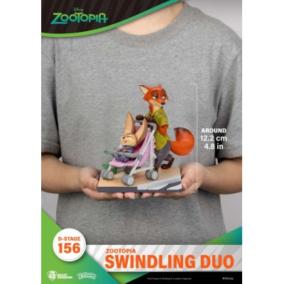 D-STAGE ZOOTOPIA SWINDLING DUO STATUA FIGURE DIORAMA BEAST KINGDOM