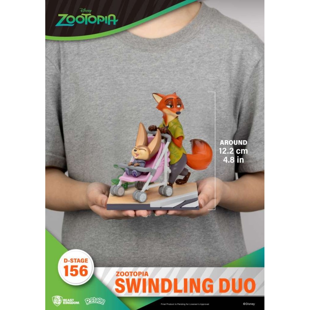 BEAST KINGDOM D-STAGE SERIES ZOOTOPIA SWINDLING DUO STATUE FIGURE DIORAMA