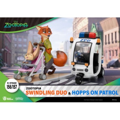D-STAGE ZOOTOPIA SWINDLING DUO STATUA FIGURE DIORAMA BEAST KINGDOM