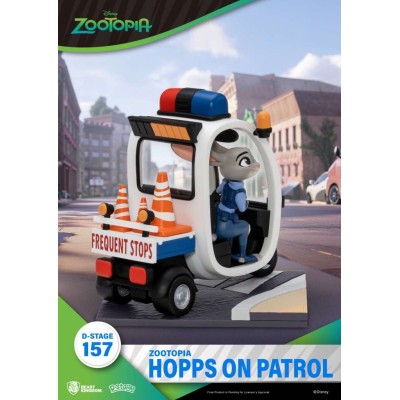 BEAST KINGDOM D-STAGE SERIES ZOOTOPIA HOPPS ON PATROL STATUE FIGURE DIORAMA