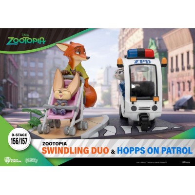 D-STAGE ZOOTOPIA HOPPS ON PATROL STATUA FIGURE DIORAMA BEAST KINGDOM