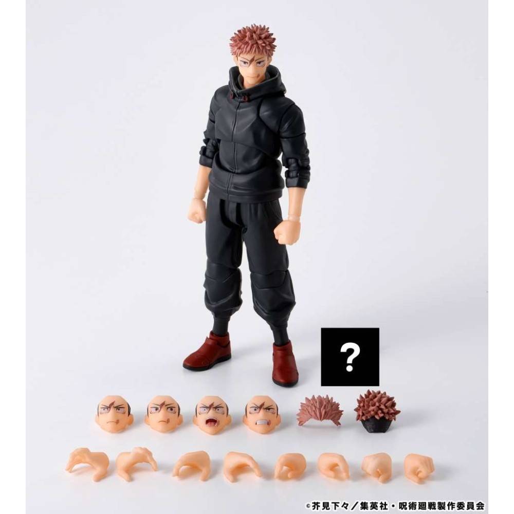BANDAI JUJUTSU KAISEN YUJI ITADORI SUKUNA'S VESSEL S.H. FIGUARTS SERIES PVC ACTION FIGURE