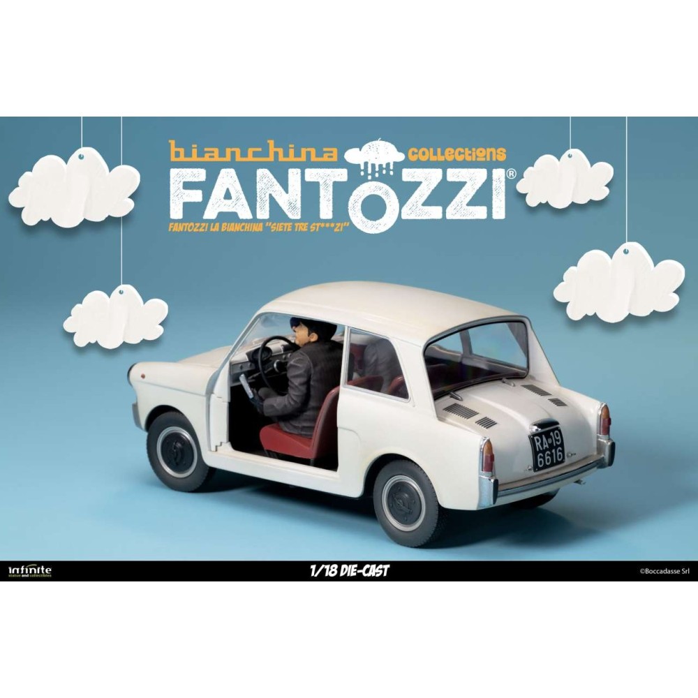 FANTOZZI LA BIANCHINA SIETE TRE ST...ZI 1/18 DIE CAST FIGURE INFINITE STATUE