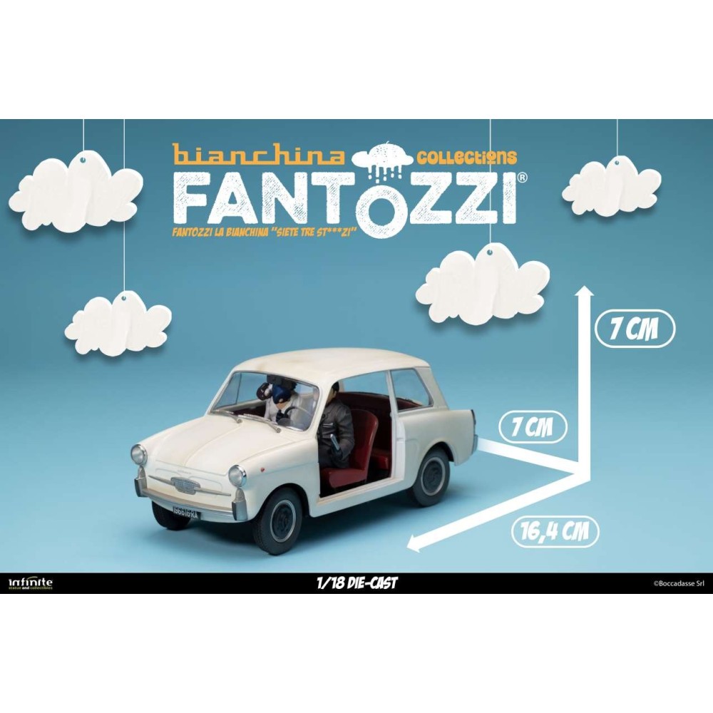FANTOZZI LA BIANCHINA SIETE TRE ST...ZI 1/18 DIE CAST FIGURE INFINITE STATUE