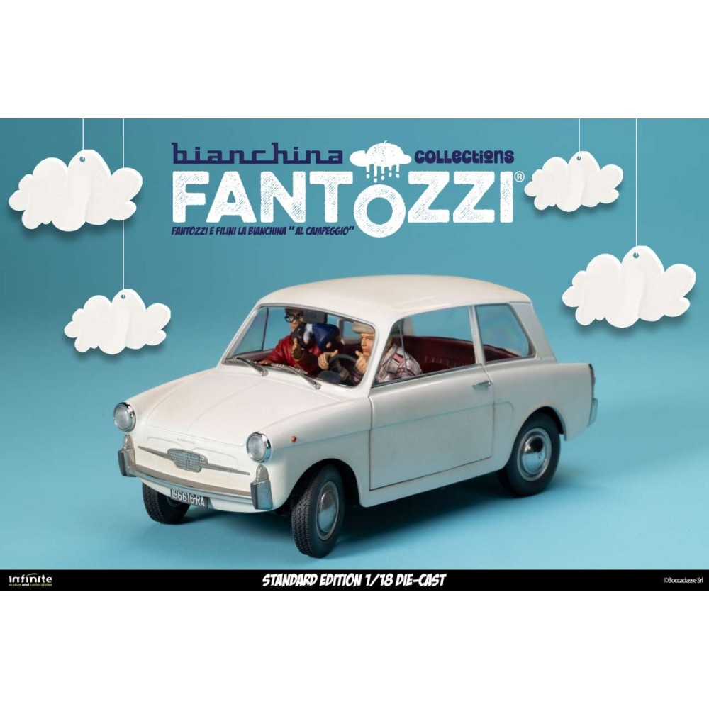 INFINITE STATUE FANTOZZI E FILINI LA BIANCHINA AL CAMPEGGIO VERSION 1/18 SCALE DIE CAST FIGURE