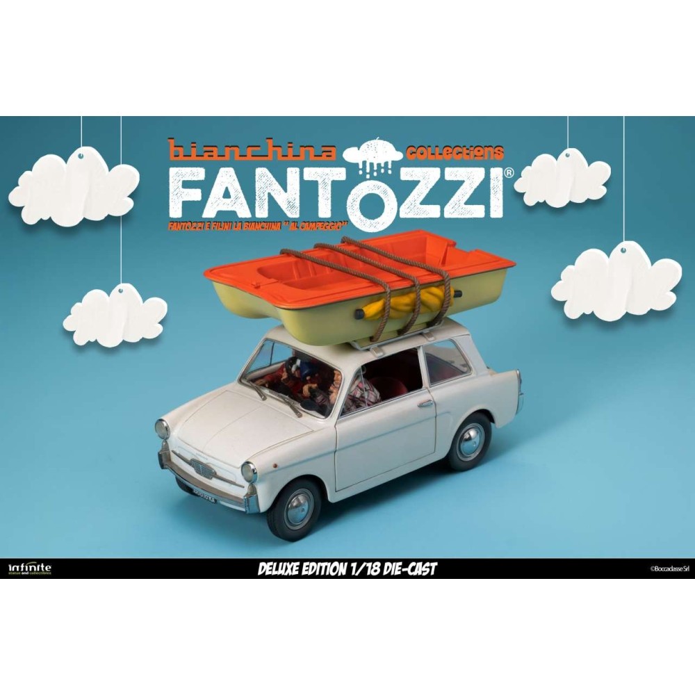 FANTOZZI E FILINI LA BIANCHINA AL CAMPEGGIO DELUXE 1/18 DIE CAST FIGURE INFINITE STATUE