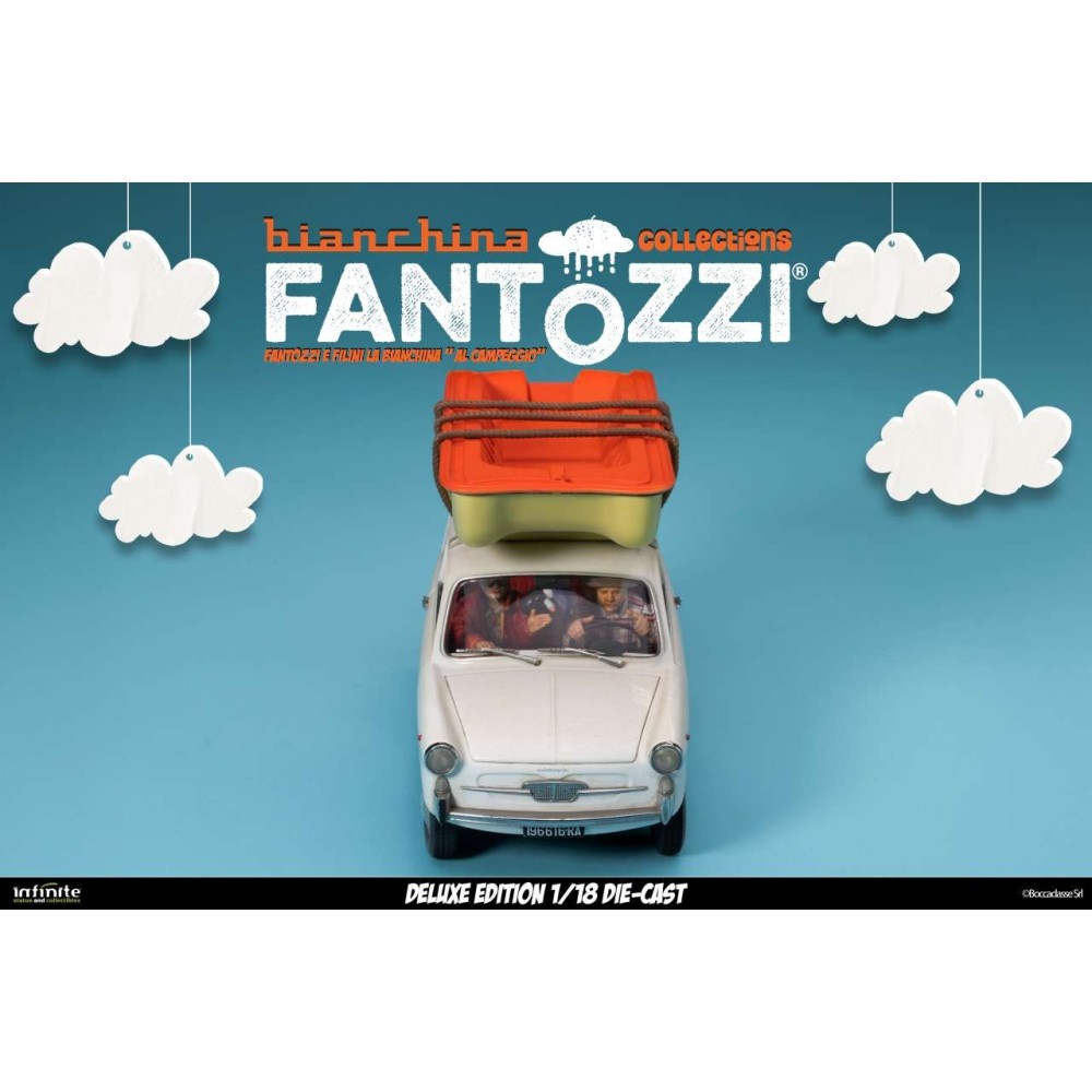 FANTOZZI E FILINI LA BIANCHINA AL CAMPEGGIO DELUXE 1/18 DIE CAST FIGURE INFINITE STATUE