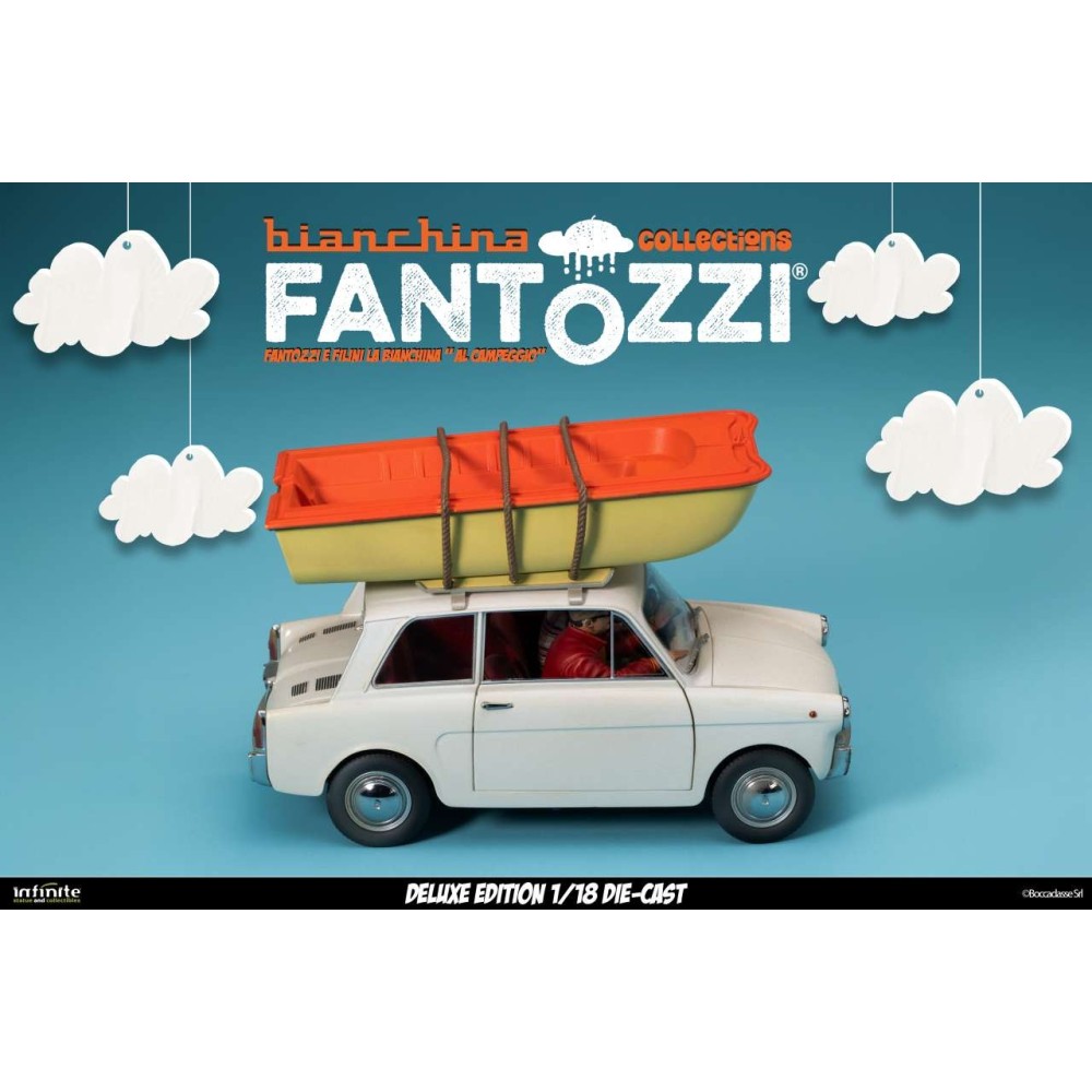 FANTOZZI E FILINI LA BIANCHINA AL CAMPEGGIO DELUXE 1/18 DIE CAST FIGURE INFINITE STATUE