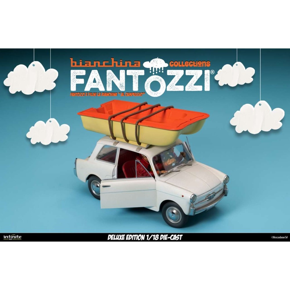 FANTOZZI E FILINI LA BIANCHINA AL CAMPEGGIO DELUXE 1/18 DIE CAST FIGURE INFINITE STATUE