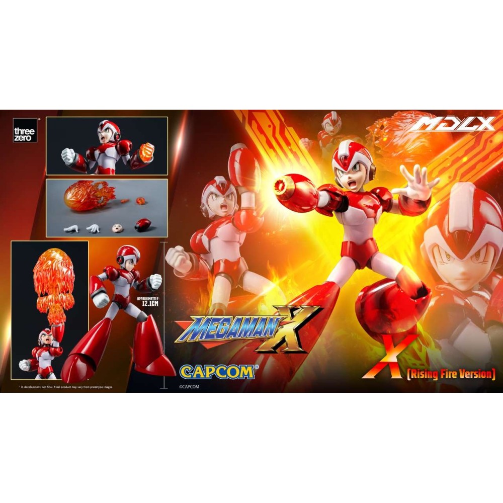 MEGAMAN X RISING FIRE VERSION MDLX ACTION FIGURE THREEZERO