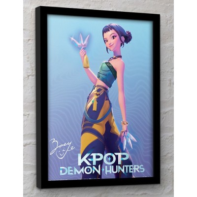 KPOP DEMON HUNTERS ZOEY QUADRO COLLECTOR PRINT 30X40CM PYRAMID INTERNATIONAL