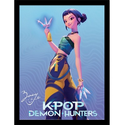 KPOP DEMON HUNTERS ZOEY QUADRO COLLECTOR PRINT 30X40CM PYRAMID INTERNATIONAL