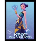 KPOP DEMON HUNTERS ZOEY QUADRO COLLECTOR PRINT 30X40CM PYRAMID INTERNATIONAL